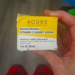 Acure brightening vitamin c sunset serum